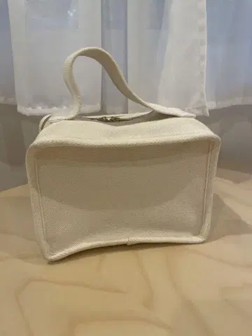 lifestylist 화이트 캔버스 핸드백