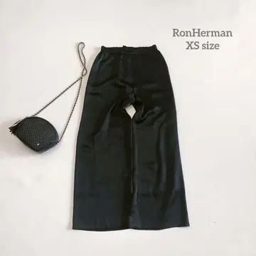 RonHerman 론 헤르만 밴딩 팬츠 이지 팬츠 블랙 새틴