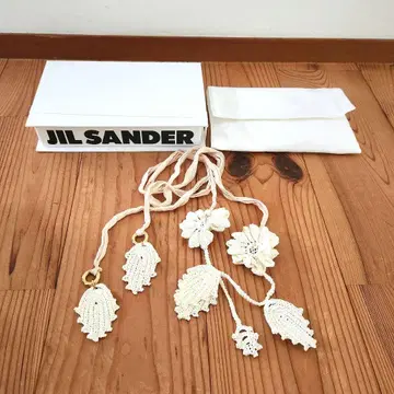 상자 포함 질 샌더 JIL SANDER 목걸이 참 스카프 탈부착 카라