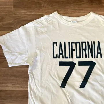 챔피온 L 티셔츠 캘리포니아 로고 California 77번