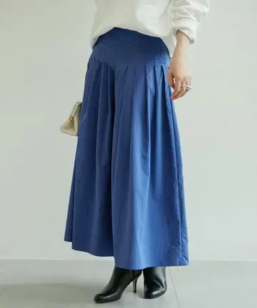 개럴개런트 타프타 턱 롱 스커트
