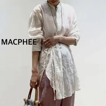 투모로우랜드 MACPHEE 라미 오버 랩 셔츠