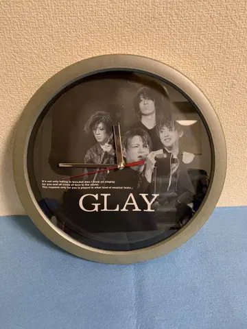 GLAY 멤버 벽걸이 시계 당시 제품, 작동 확인 완료