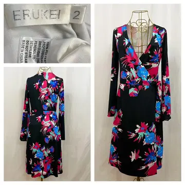 ERUKEI 카슈쿨 스트레치 원피스
