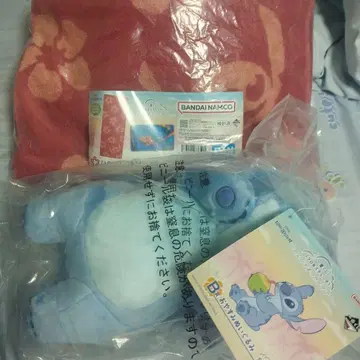 제일복권 BC 스티치 봉제 인형과 손수건 타월 세트