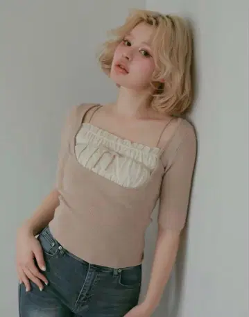 앤드메리 메우 프릴 톱스