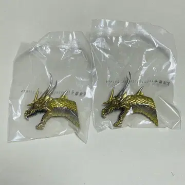 고질라 제일복권 몬스터 헤드 마그넷 킹기도라 2개 세트
