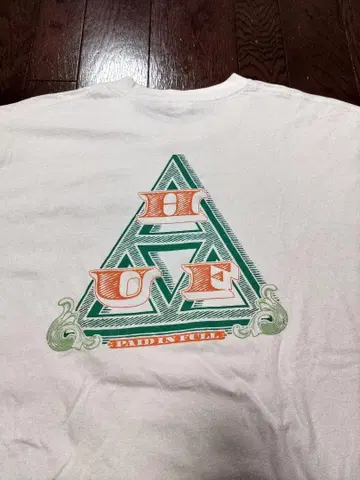 HUF 티셔츠 트라이앵글 XL 화이트