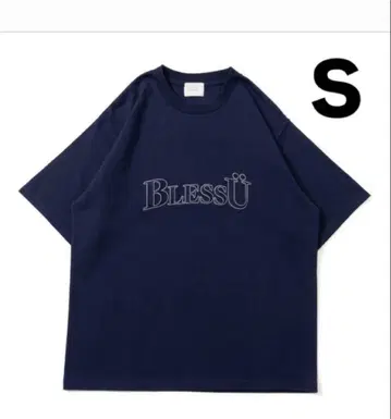 bless u OG logo ss tee S 네이비