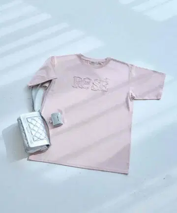로고 아플리케 UNI-T 로제 뮤즈 핑크
