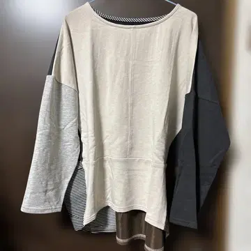 여성용 이소재 긴팔 티셔츠