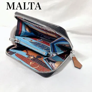 MALTA 컴팩트 지갑 두겹 라운드 지퍼