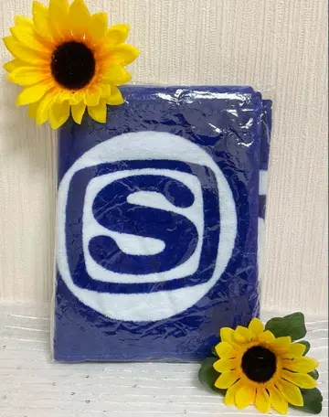 SWEETLOVESHOWER 2014or2015 파란색 로고 머플러 타월