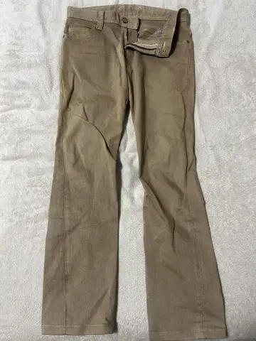 LEE 베이지 슬림 핏 치노 팬츠