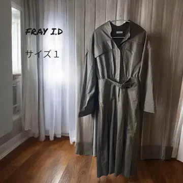 FRAY I.D 패치 포켓 트윌 원피스 브라운 사이즈 1 롱 기장
