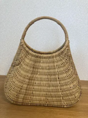 라탄 원 핸들 백 바스켓 백
