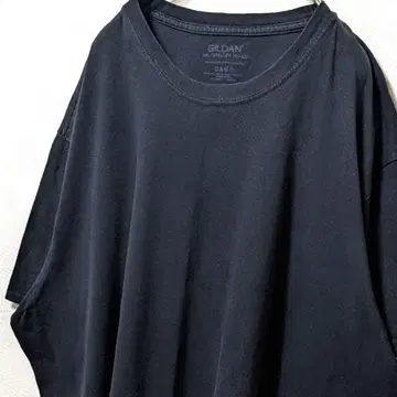 길단 무지 티셔츠 블랙 2XL 구제 의류 올드