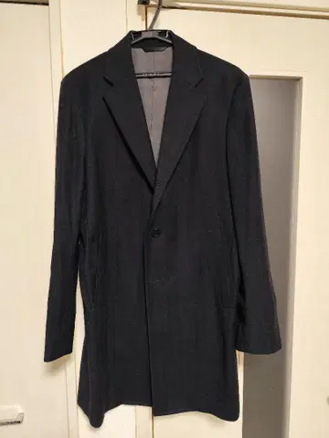 azabu tailor 체스터 코트 46 사이즈 다크 네이비