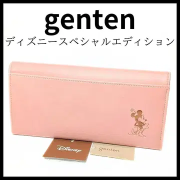 새상품 genten 겐텐 디즈니 장지갑 미니 미키 핑크