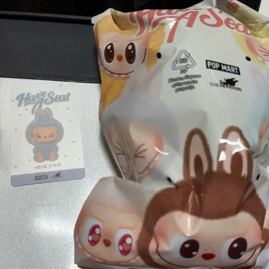 Pop Mart Labubu Let's Play Together Doll Keyring HEHE on