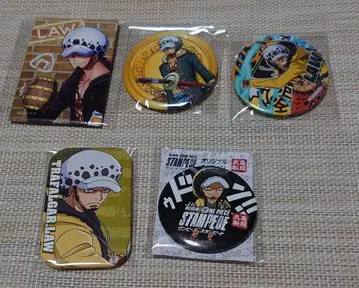 원피스 ONE PIECE 트라팔가 로우 캔뱃지 5개 세트