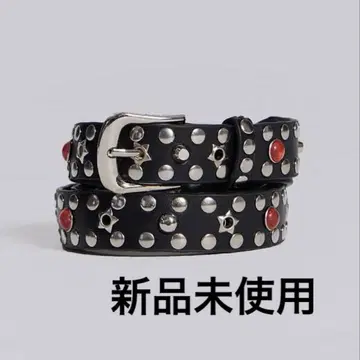 Jaded London Black Starstud Belt 미사용 새상품
