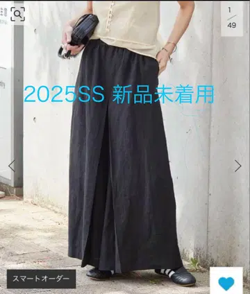 린넨 턱 큐롯 블랙 38 저널 스탠다드 2025SS