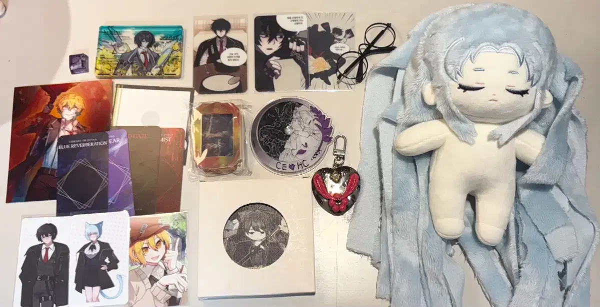 Limbus Company, Lobotomy Corporation Project Moon goods: dolls, acrylics, and paper goods