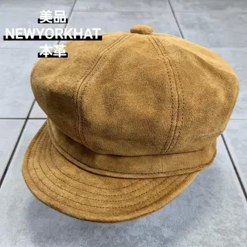새상품급 NEWYORKHAT 뉴욕 햇 스웨이드 헌팅 캡