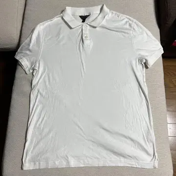 BANANA REPUBLIC 화이트 코튼 피케 셔츠 반팔