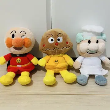 프리티 콩 호빵맨 봉제 인형 묶음 판매 3개