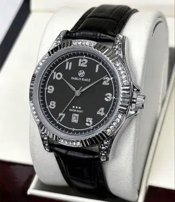 쿼츠 손목시계 40mm 블랙