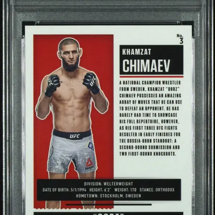 psa10 チマエフ Khamzat Chimaev RC UFC トレカ Khamzat Chimaev