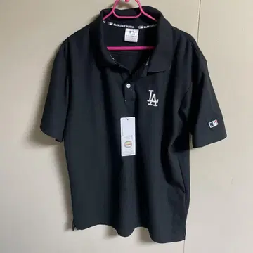 로스앤젤레스 다저스 피케 셔츠 자수 로고 메이저리그 MLB 공식 블랙