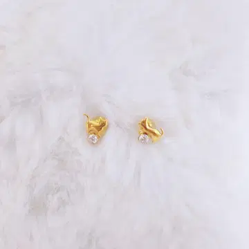 takeup 귀걸이 아소비 고양이 귀걸이