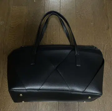 뜨개질 직사각형 백 자라 블랙 백 블랙