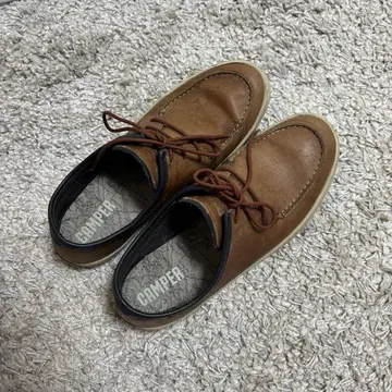 CAMPER 브라운 레이스업 스니커즈