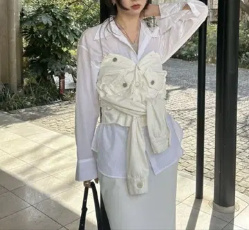 FRAY I.D 프레이 아이디 데님 뷔스티에 벨트
