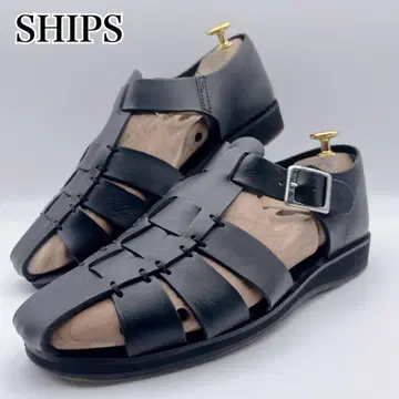 SHIPS 쉽스 구르카 샌들 블랙 여름 가죽 26cm