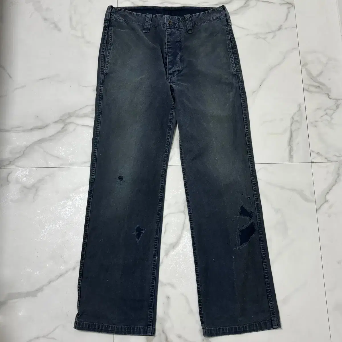 2) Visvim 21ss Gifford Pants dmgd Indigo