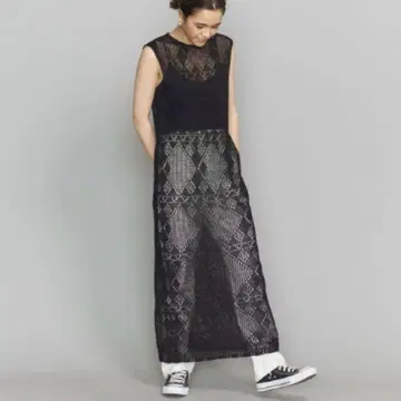 BEAUTY&YOUTH UNITED ARROWS 크로셰 니트 원피스