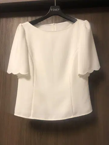 FOXEY 43478 블라우스 38 화이트