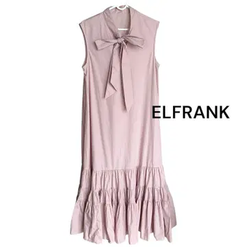 ELFRANK 리본 포함 프릴 롱 원피스