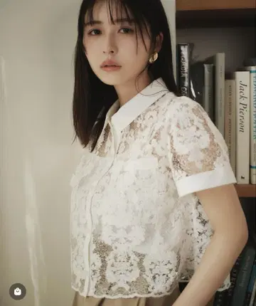 아푸와이저 리셰 셔츠 레이스 블라우스