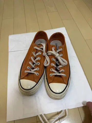 CONVERSE CT70 척 테일러 스웨이드 오렌지 25.5