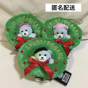 BIGBANG KRUNK 크리스마스 리스 봉제 인형 gdragon TOP