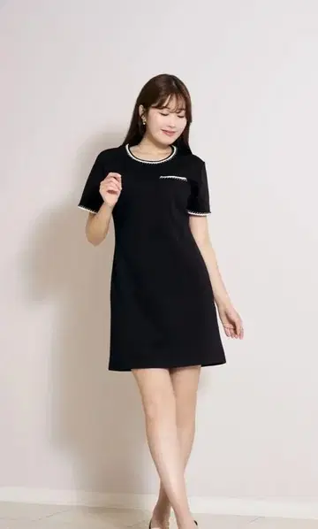 헤르리프토 브레이드 미니 드레스