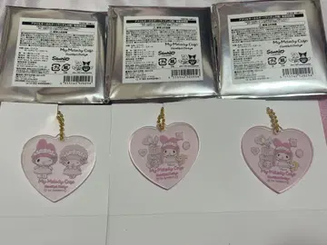 마이멜로디 카페 아크릴 키링 3종