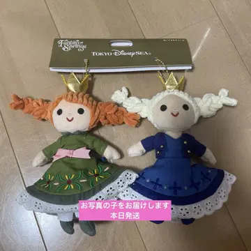 택 포함 새상품 봉제 인형 참 안나 디즈니 판타지 스프링스