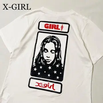 X-GIRL 엑스걸 백 프린트 빅 로고 티셔츠 스트릿